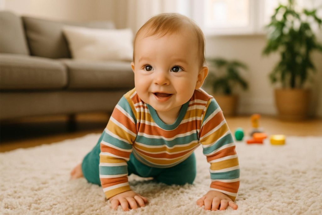 Découvrez à quel âge bébé commence à faire du quatre pattes, les étapes clés du développement moteur et des conseils pour encourager cette étape importante.