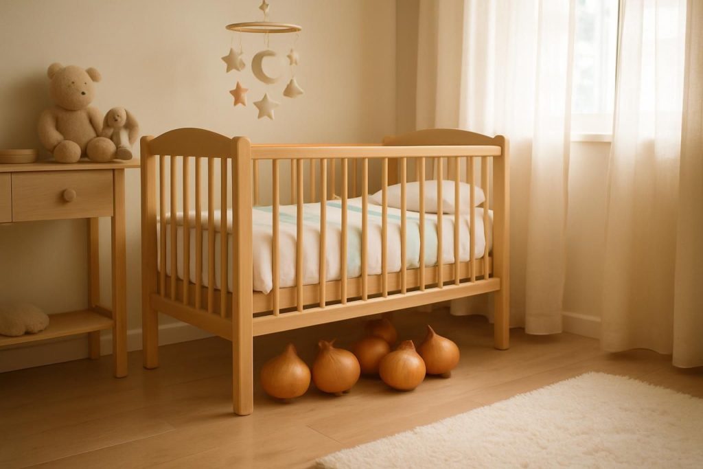 Découvrez si placer un oignon sous le lit du bébé est un mythe ou un remède efficace contre les allergies, avec des explications scientifiques et conseils pratiques.