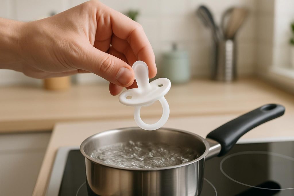 Comment stériliser une tétine : guide pratique et conseils Découvrez comment stériliser une tétine facilement grâce à notre guide pratique et nos conseils pour assurer la sécurité et l'hygiène de votre bébé.